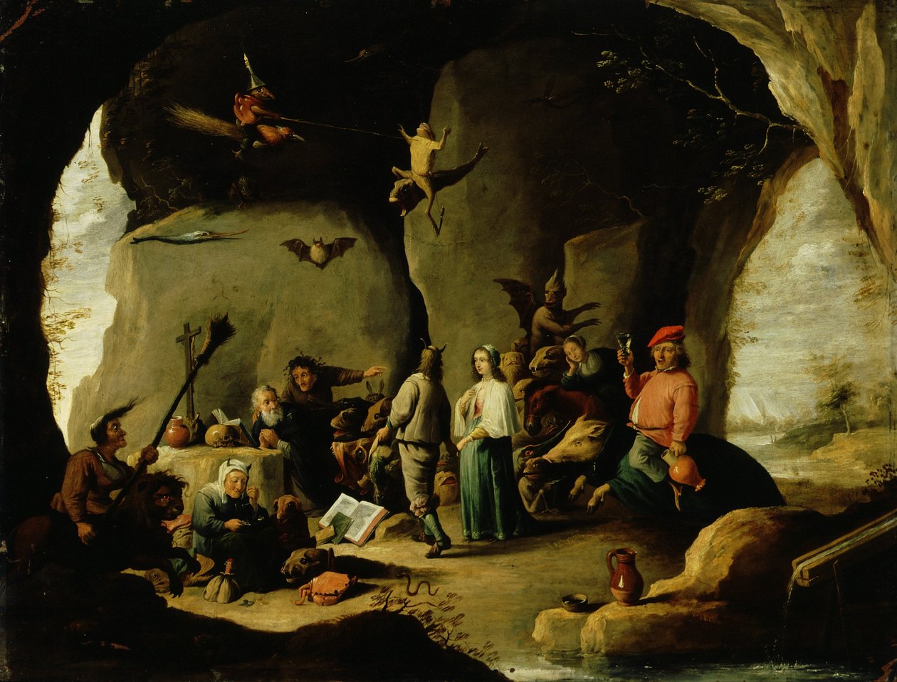 Kuszenie świętego Antoniego autorstwa David Teniers the Younger
