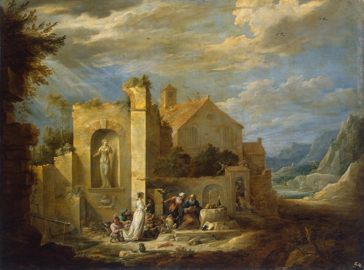 Kuszenie św. Antoniego autorstwa David Teniers the Younger