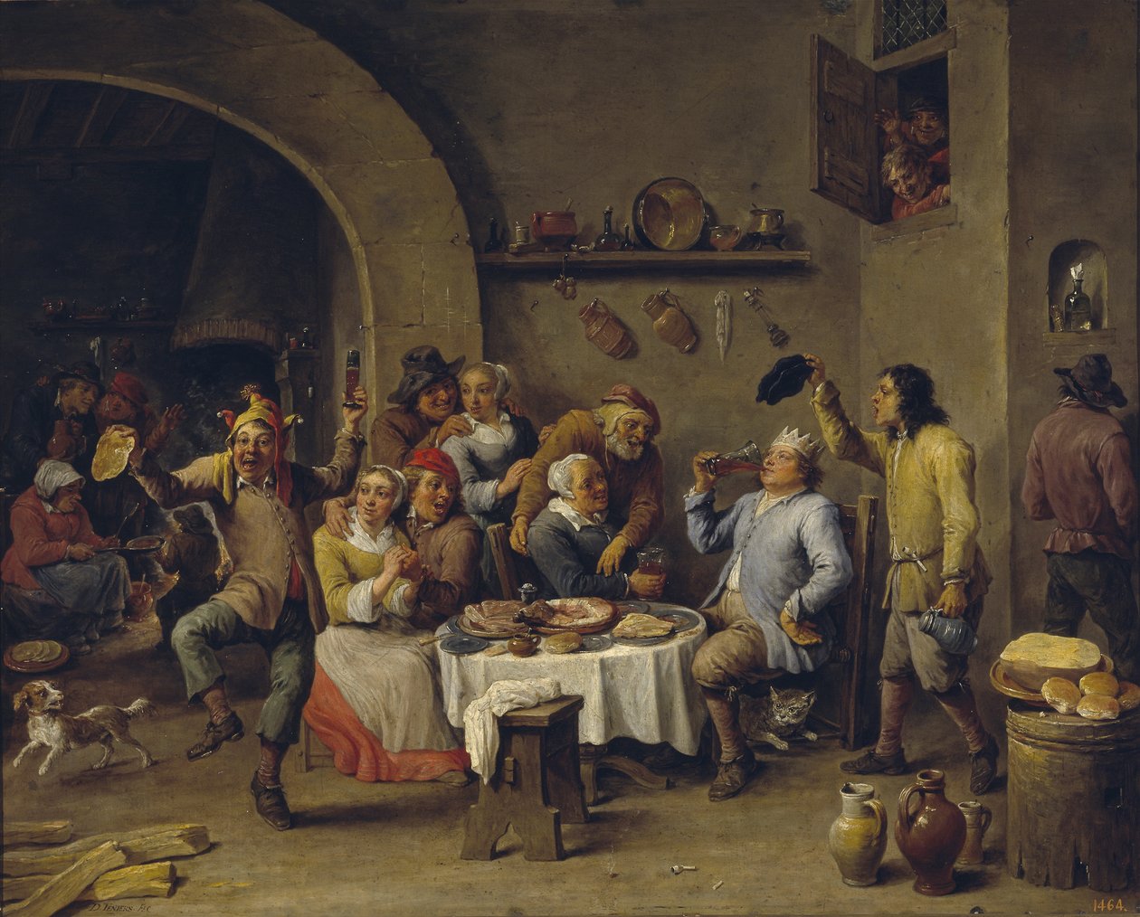 Król Fasoli Święto Króla Fasoli autorstwa David Teniers the Younger