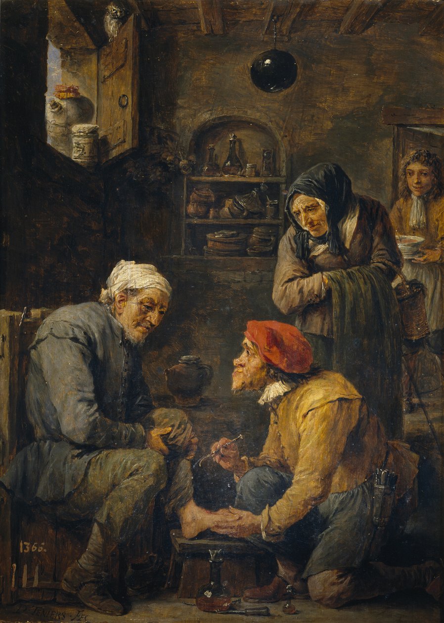 Chirurg, 1630-1640 autorstwa David Teniers the Younger