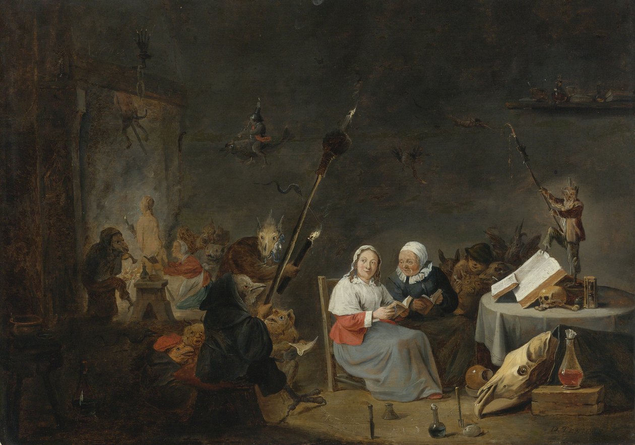 Sabat czarownic autorstwa David Teniers the Younger