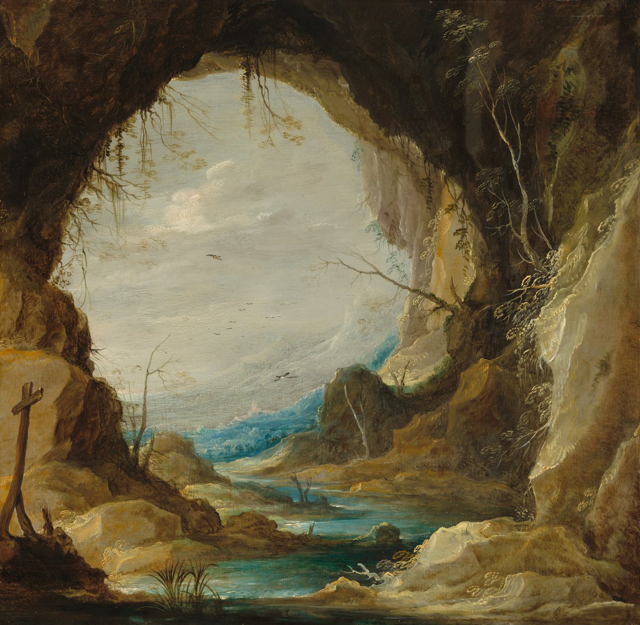 Widok z groty autorstwa David Teniers the Younger