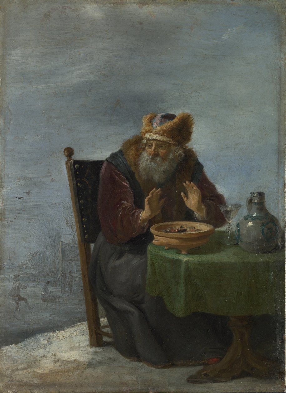 Zima Z cyklu Cztery pory roku, ok. 1900. 1644 autorstwa David Teniers the Younger