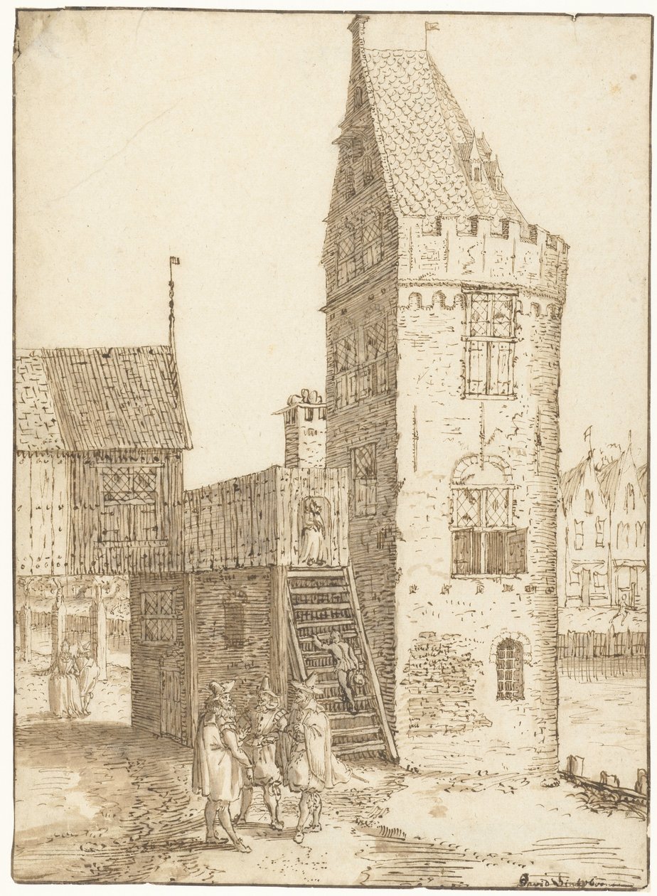 Wieża Swijgh Utrecht w Amsterdamie autorstwa David Vinckboons (I)
