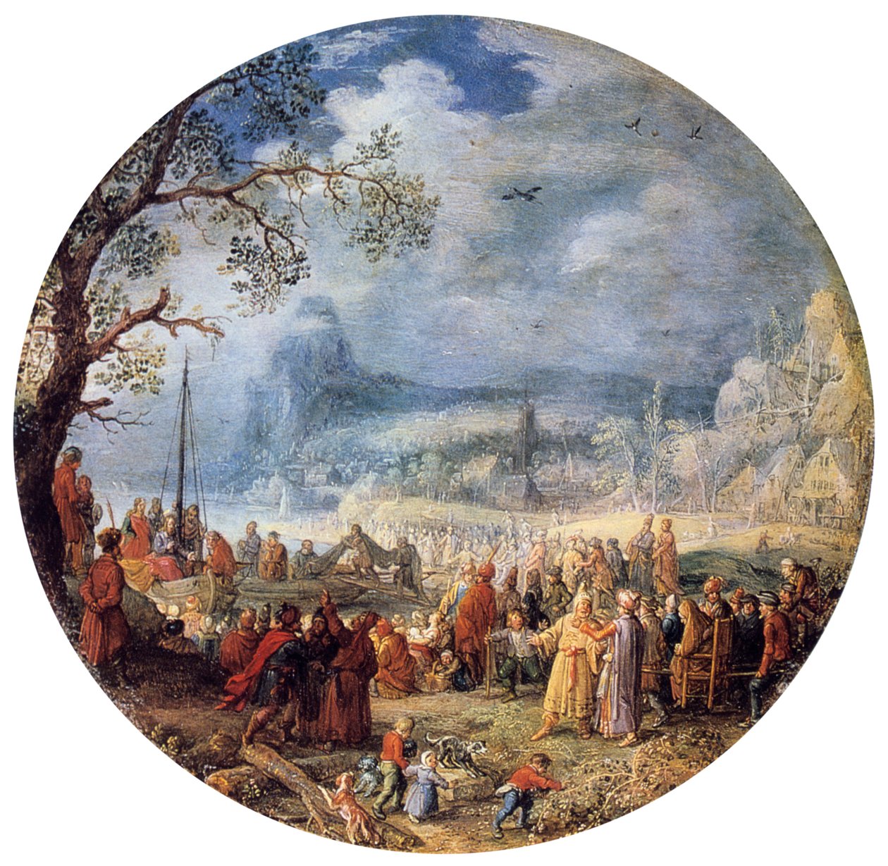 Kazanie Chrystusa nad jeziorem Genezaret, 1623. autorstwa David Vinckboons