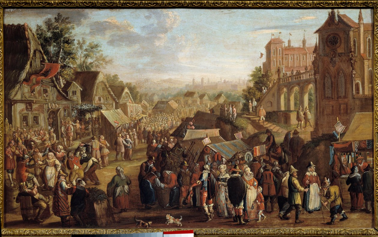 Kermesse. Impreza na wsi. Obraz Davida Vinckboonsa (lub Vinckeboons lub Vinkeboons 1576-1629) autorstwa David Vinckeboons