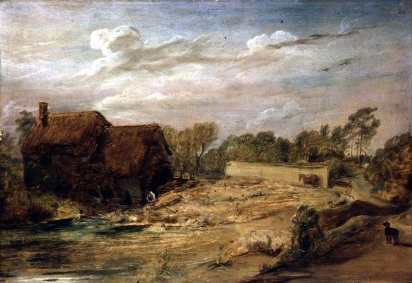 Mycie owiec w Wiltshire autorstwa David Wilkie