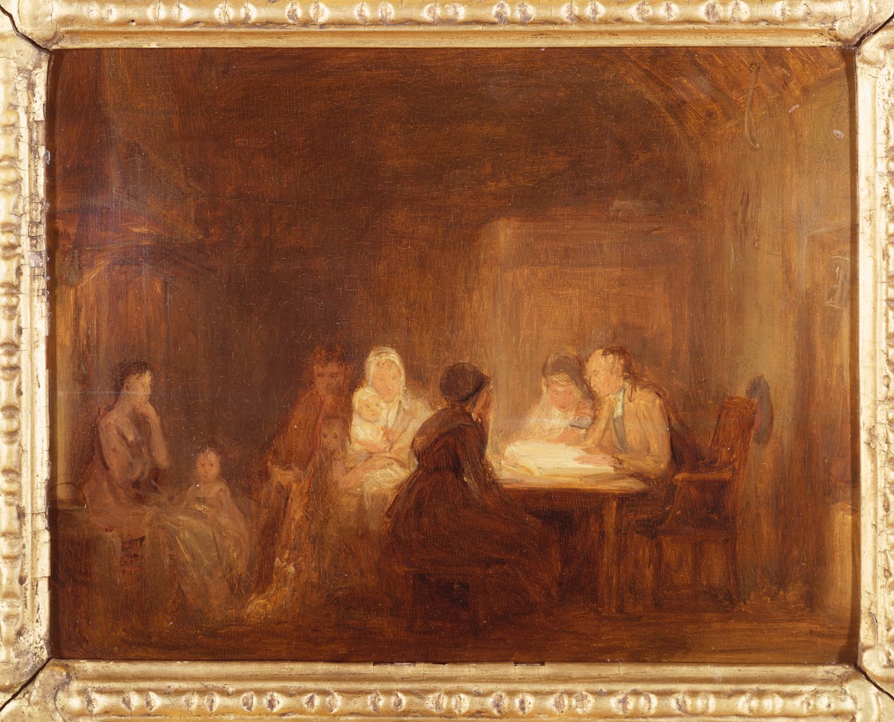 The Cotters Sobotnia noc - szkic autorstwa David Wilkie
