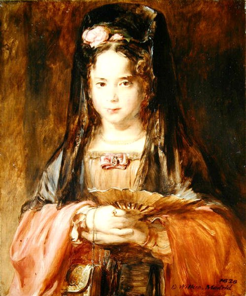 Hiszpańska dziewczyna autorstwa David Wilkie