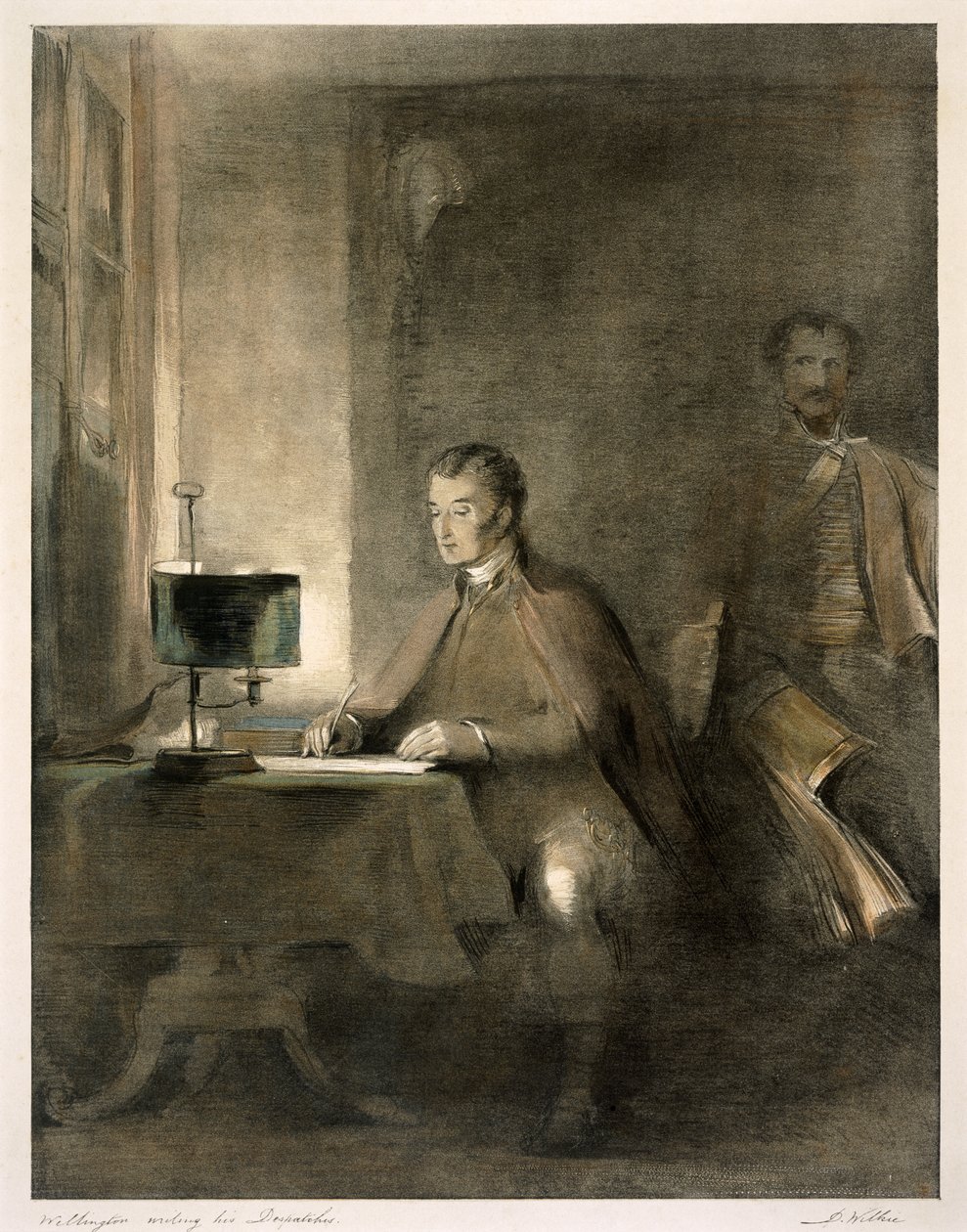 Wellington pisze swoje depesze autorstwa David Wilkie