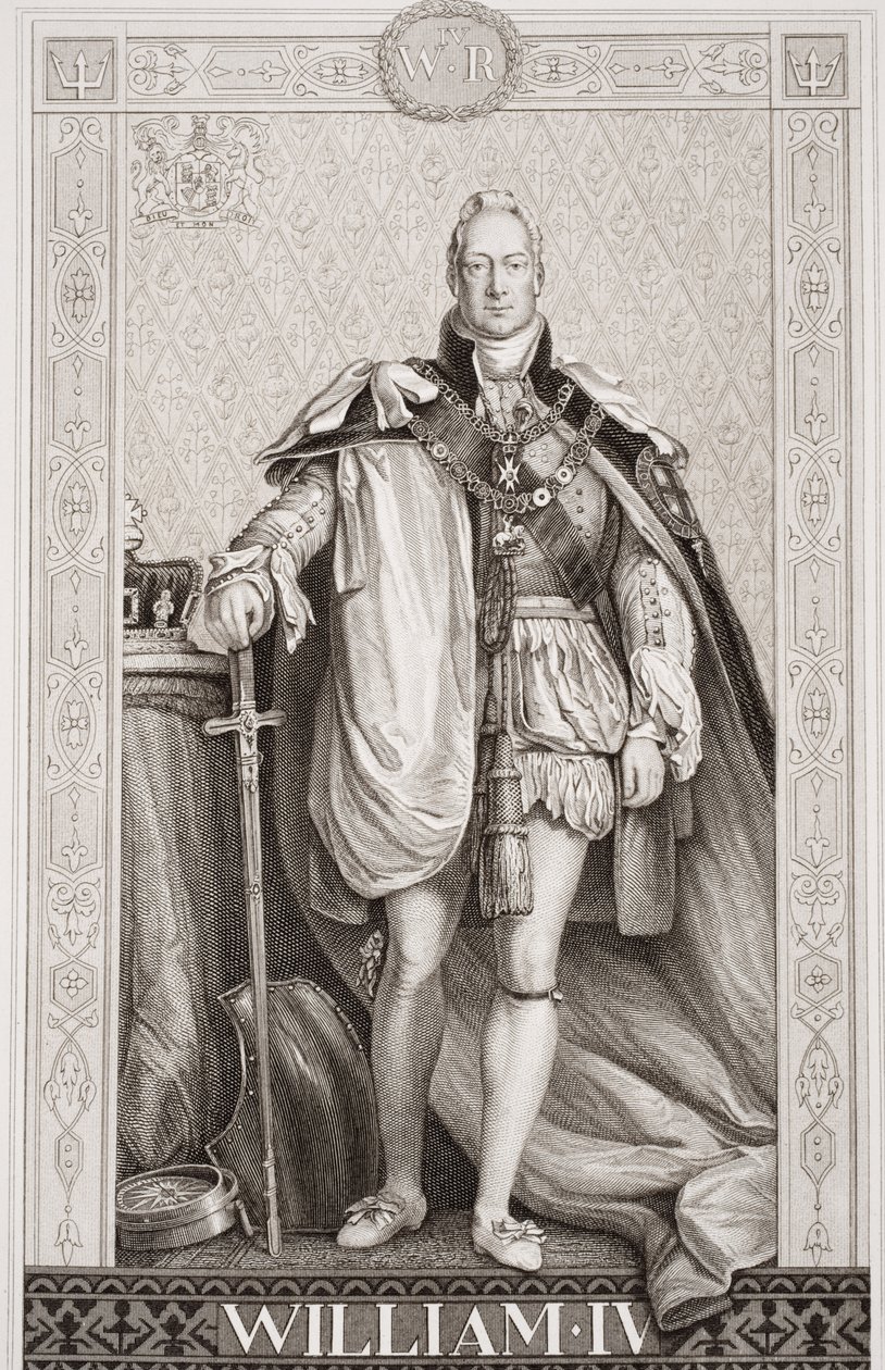 Wilhelm IV (1765-1837) z „Ilustracji historii angielskiej i szkockiej” Tom II autorstwa David Wilkie