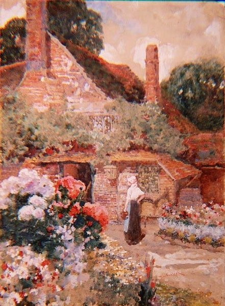 Kentish Cottage, niedaleko Edenbridge autorstwa David Woodlock
