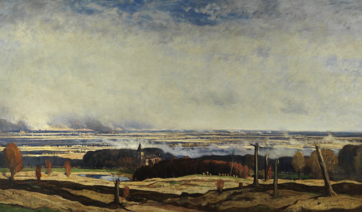 Flandria z Kemmel, 1919-20 autorstwa David Young Cameron