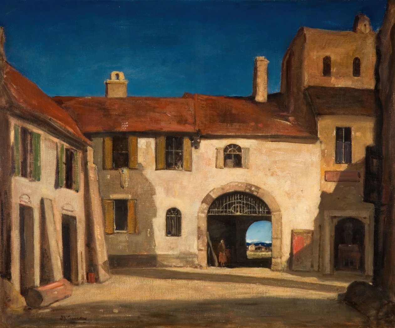 Rambelli, niedaleko Rzymu, Włochy, 1922. autorstwa David Young Cameron