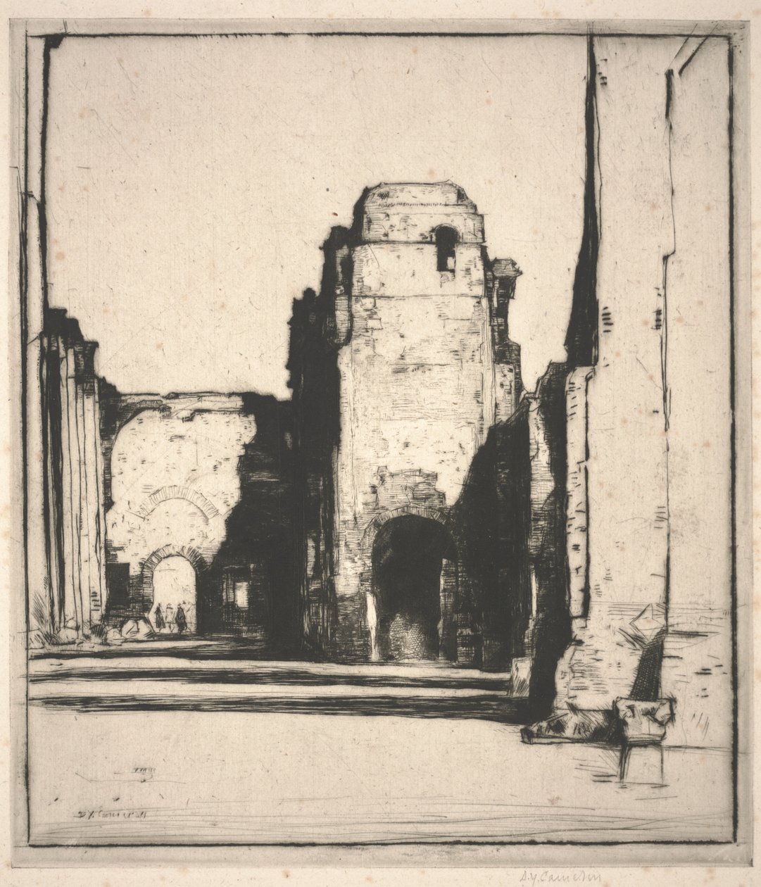 Tepidarium (sucha igła) autorstwa David Young Cameron