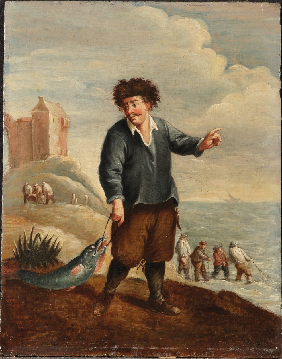 Alegoria czterech żywiołów: woda (olej na panelu) autorstwa David the Younger (follower of) Teniers