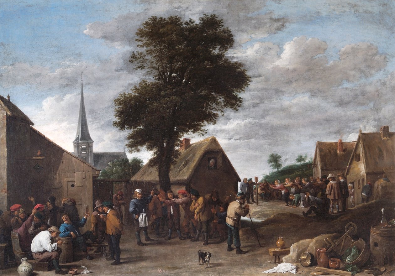 Flamandzki Festiwal Wsi autorstwa David Teniers the Younger