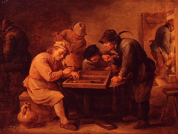 Gra w Tric-Trac autorstwa David Teniers the Younger