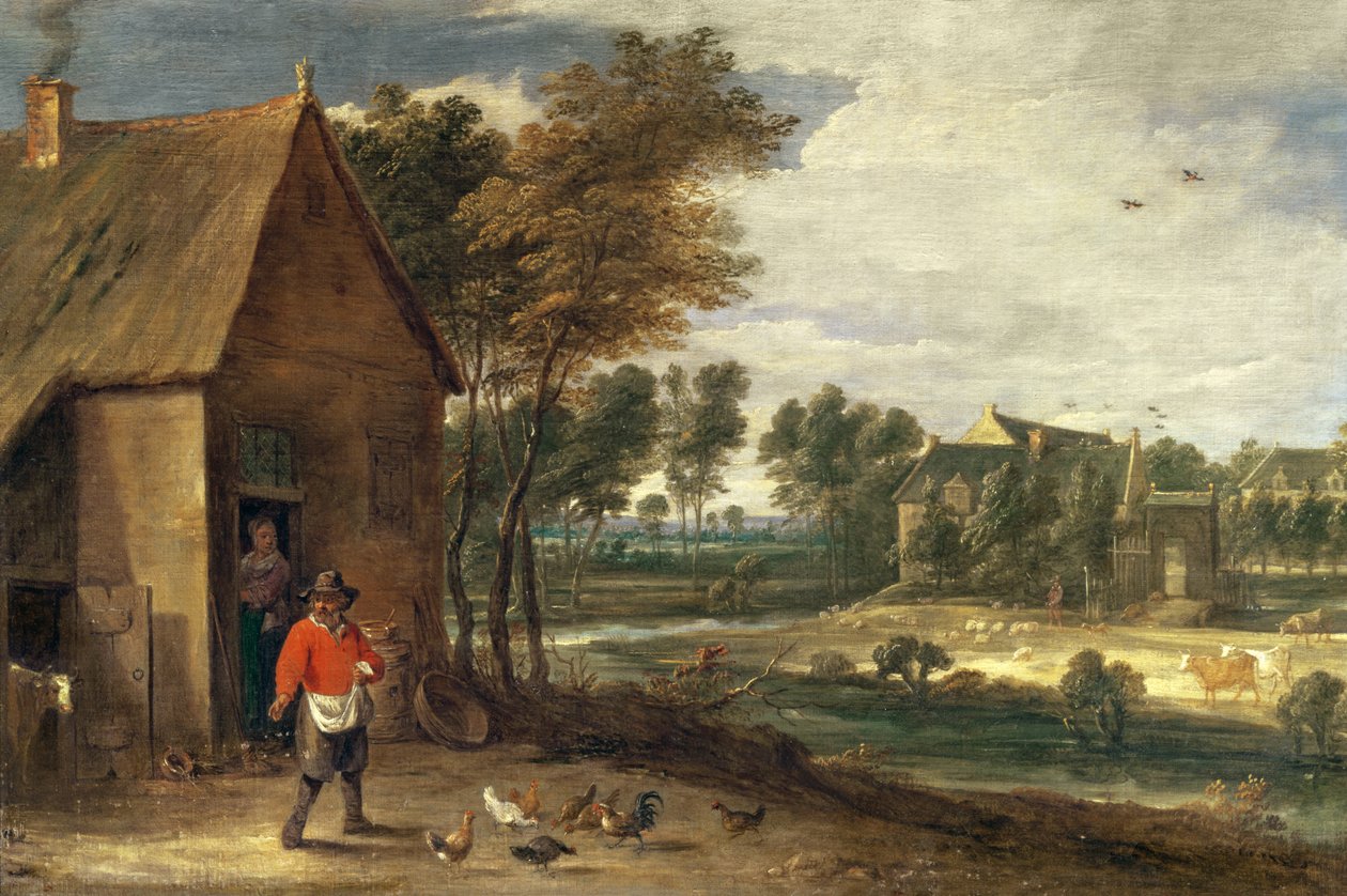 Krajobraz rzeki autorstwa David Teniers the Younger