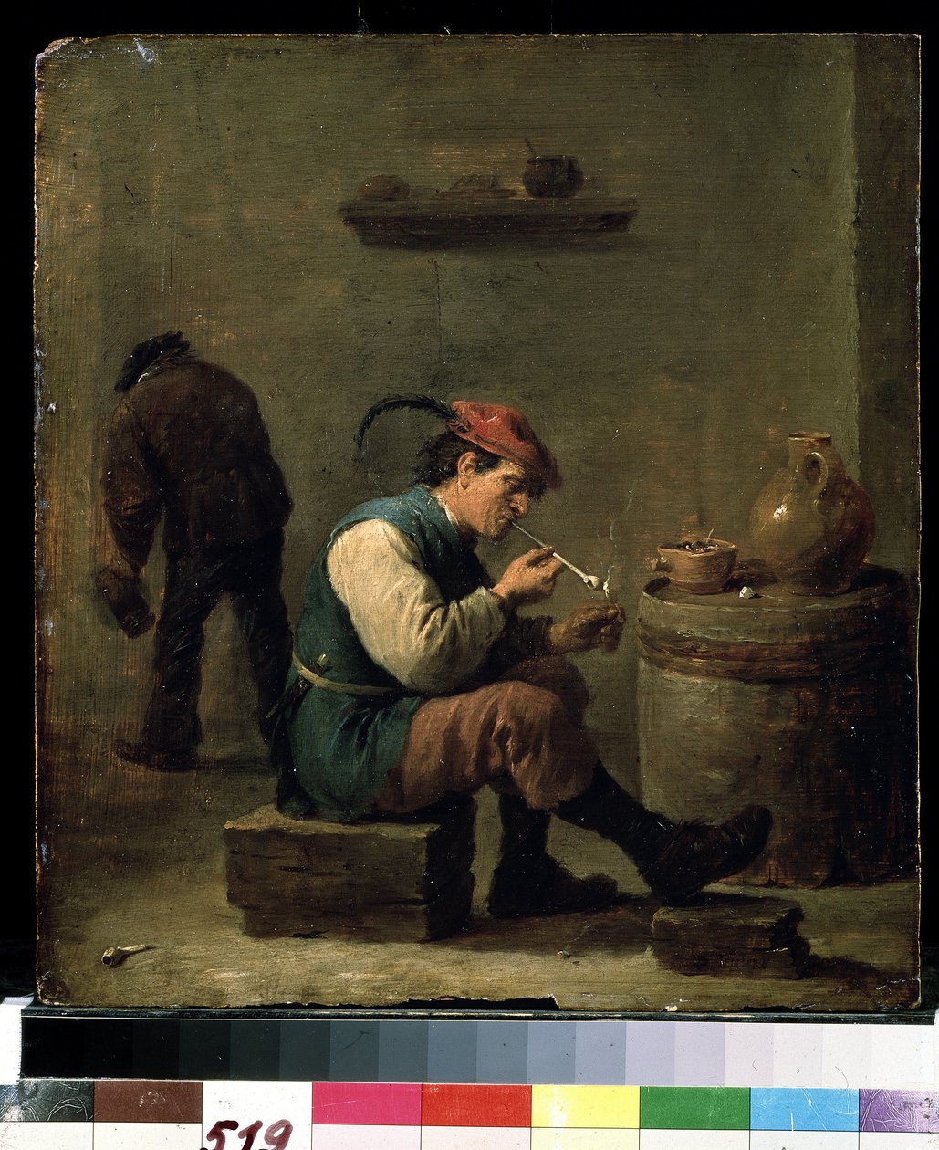 Palacz, ok. 1630 (olej na drewnie) autorstwa David Teniers the Younger