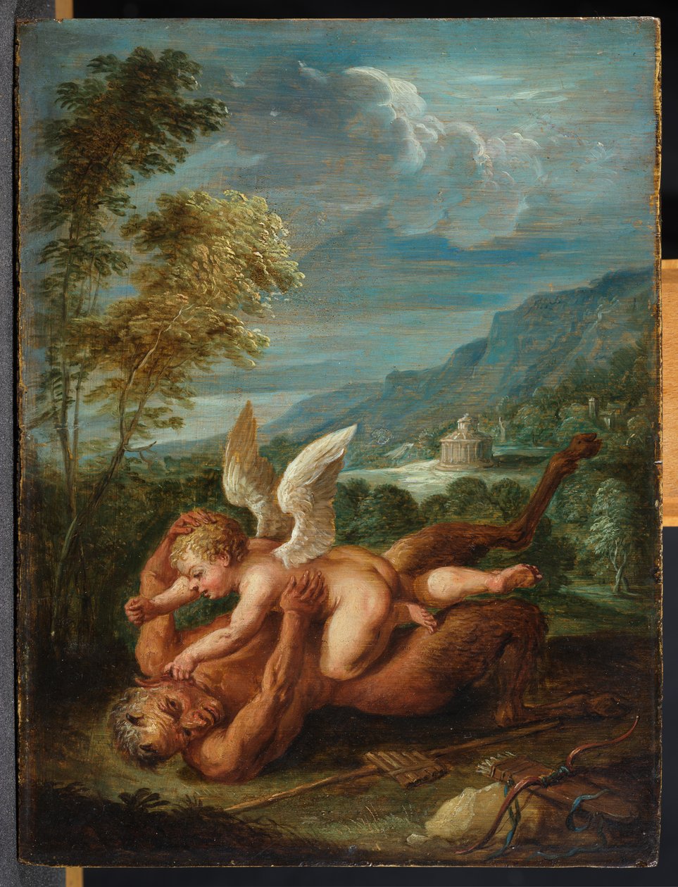 Kupidyn pokonuje Pan autorstwa David Teniers the Younger