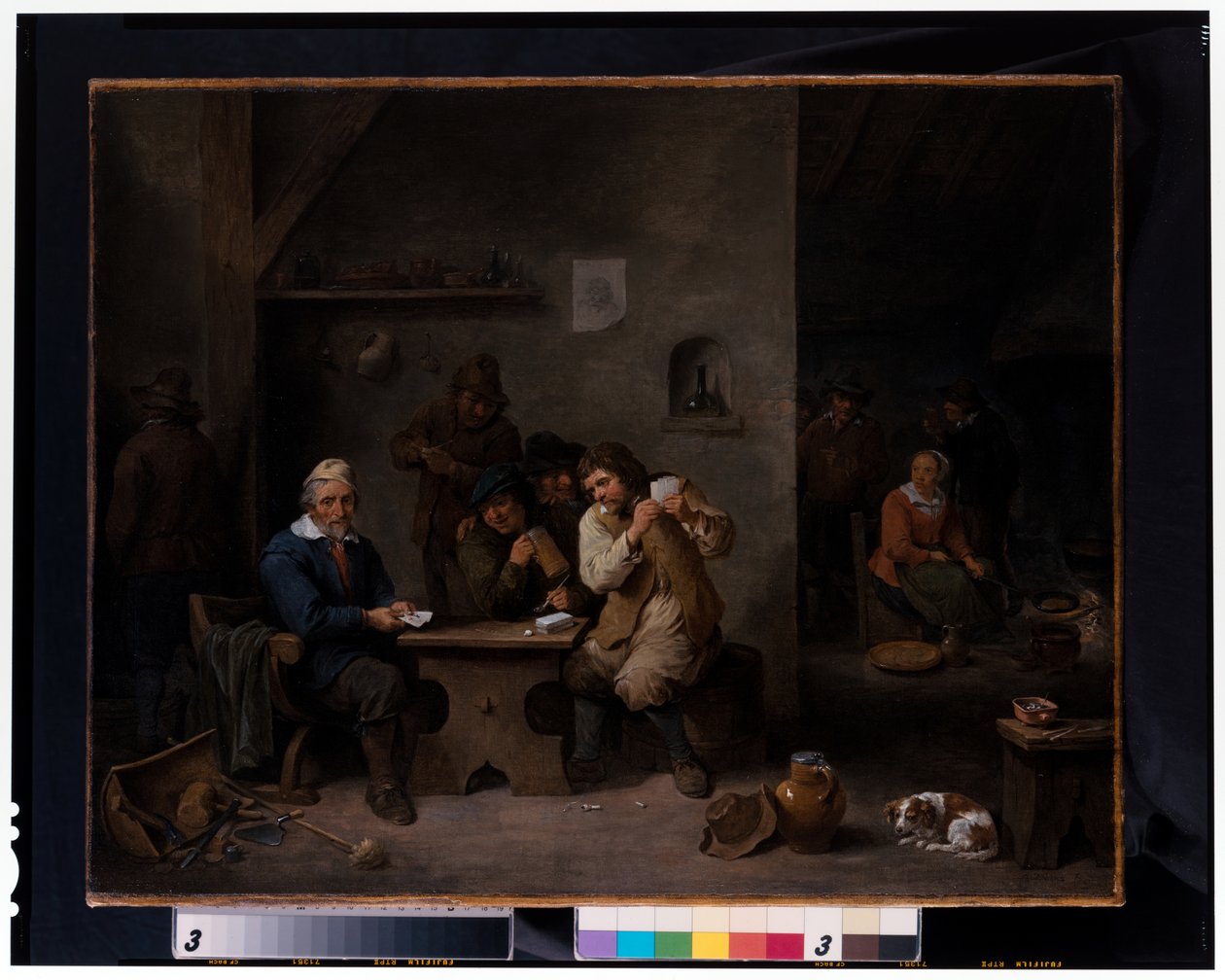 Dane hazardowe w tawernie autorstwa David the Younger Teniers