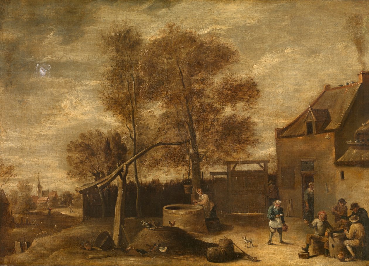 W obejściu (olej) autorstwa David the Younger Teniers