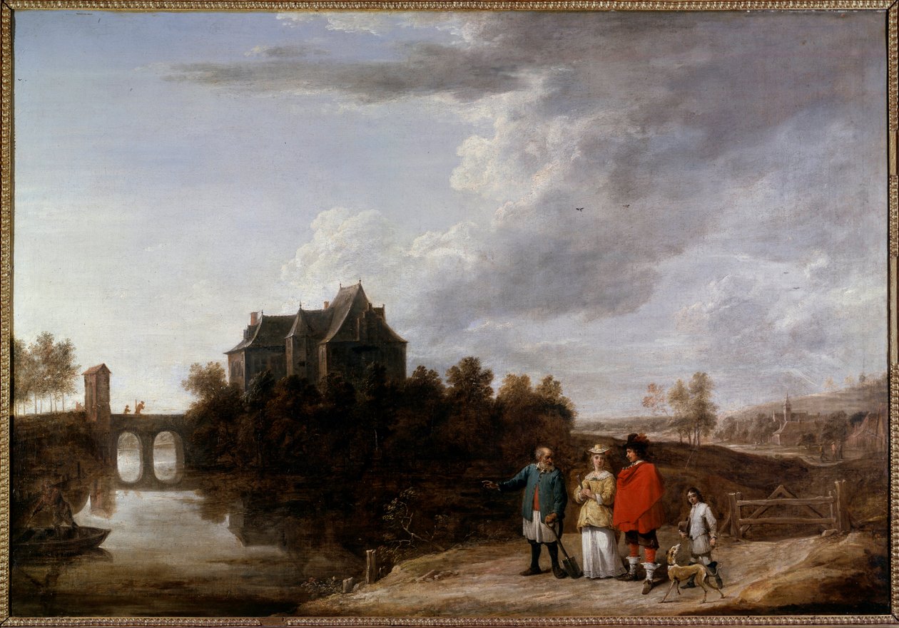 Zamek Teniersa w Perck Obraz Davida Teniersa II młodszego (1610-1690) XVII wiek autorstwa David Teniers the Younger