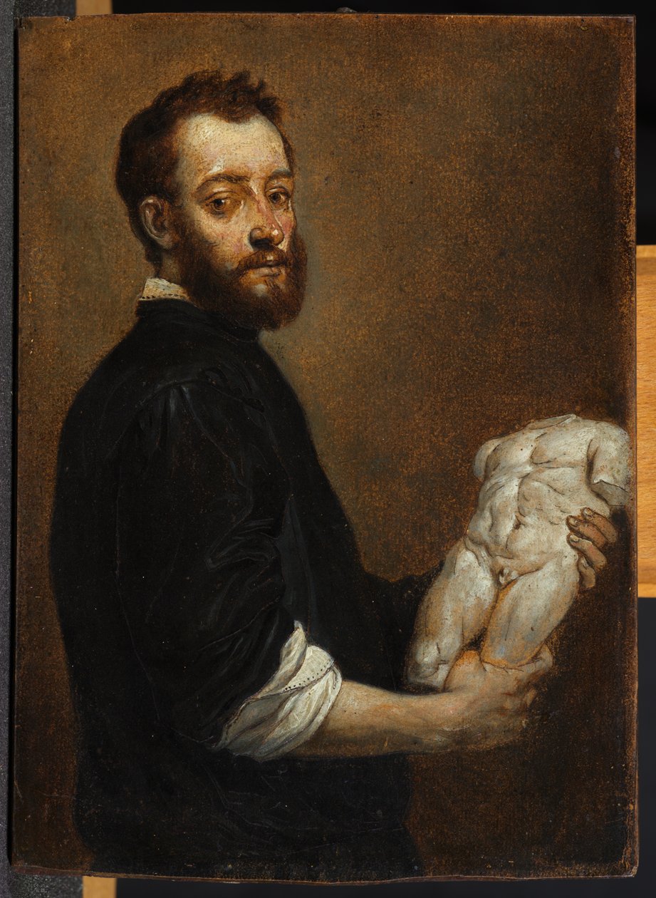 Portret rzeźbiarza, wg Giovanniego Battisty Moroni autorstwa David Teniers the Younger