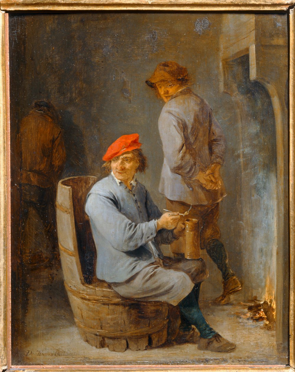 Wędzenie. Wędzarnia beczkowa ... autorstwa David the Younger Teniers