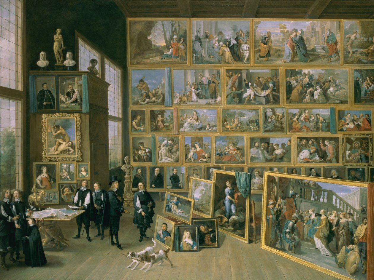 Arcyksiążę Leopold Wilhelm (1614-62) w swojej Galerii Obrazów w Brukseli autorstwa David Teniers the Younger
