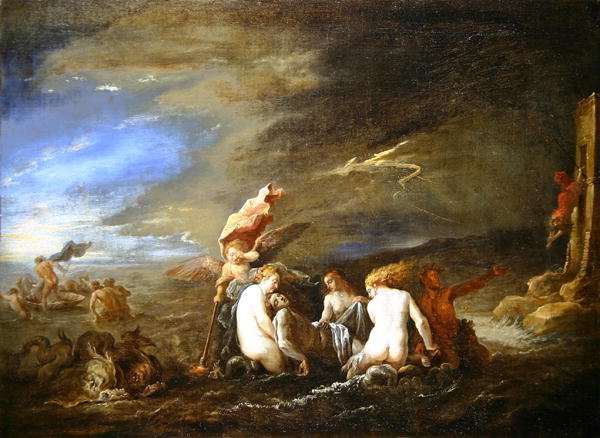 Utopiony Leander zrodzony przez Nereidy autorstwa David Teniers the Younger
