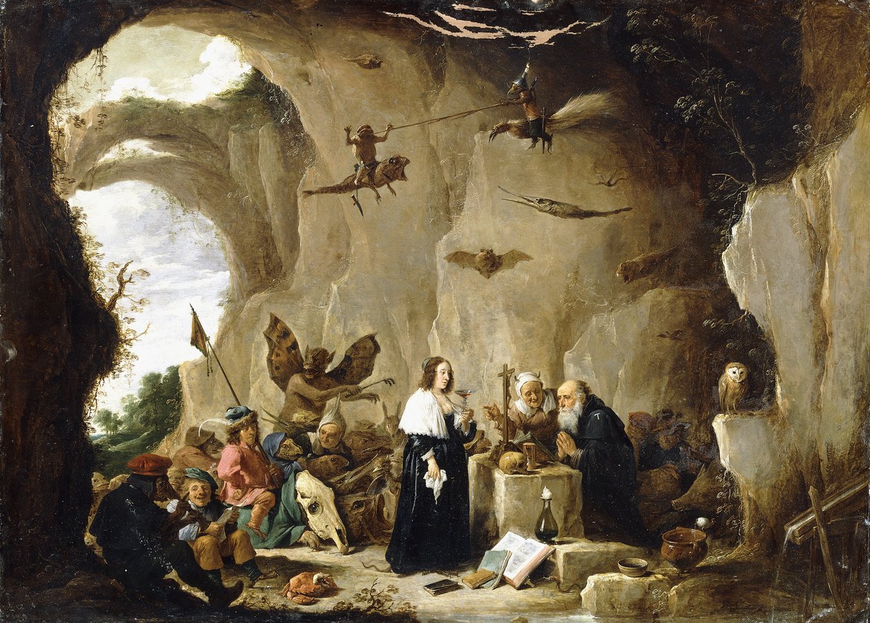 Kuszenie św. Antoniego, autorstwa David Teniers the Younger
