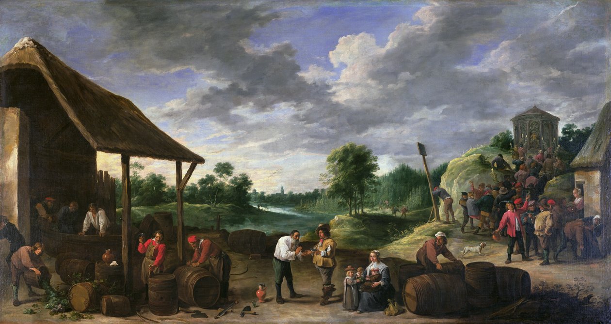 Zbiór wina autorstwa David Teniers the Younger