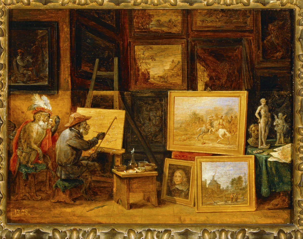 Malarz małp ... autorstwa David the Younger Teniers
