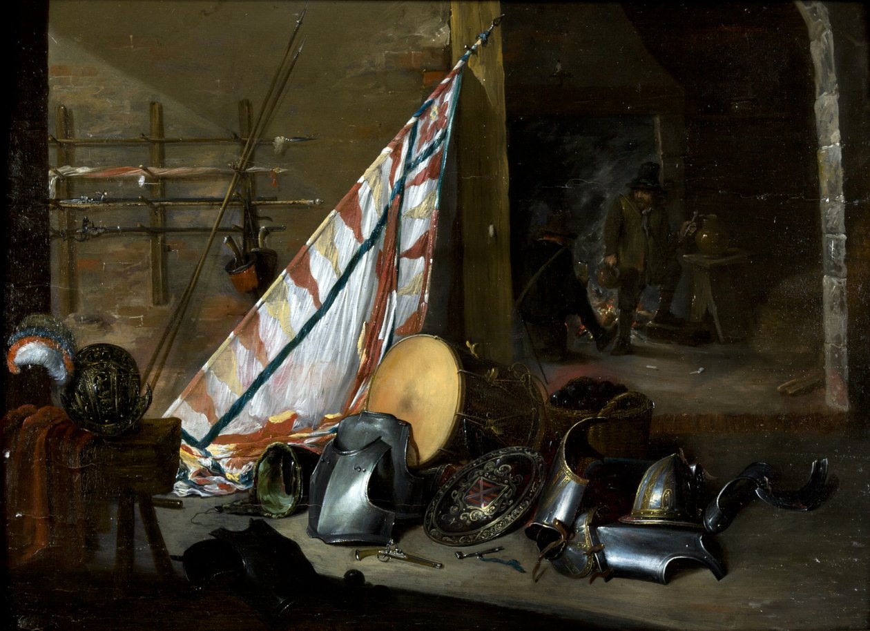 Wnętrze Zbrojowni, 1649 autorstwa David the Younger style of Teniers