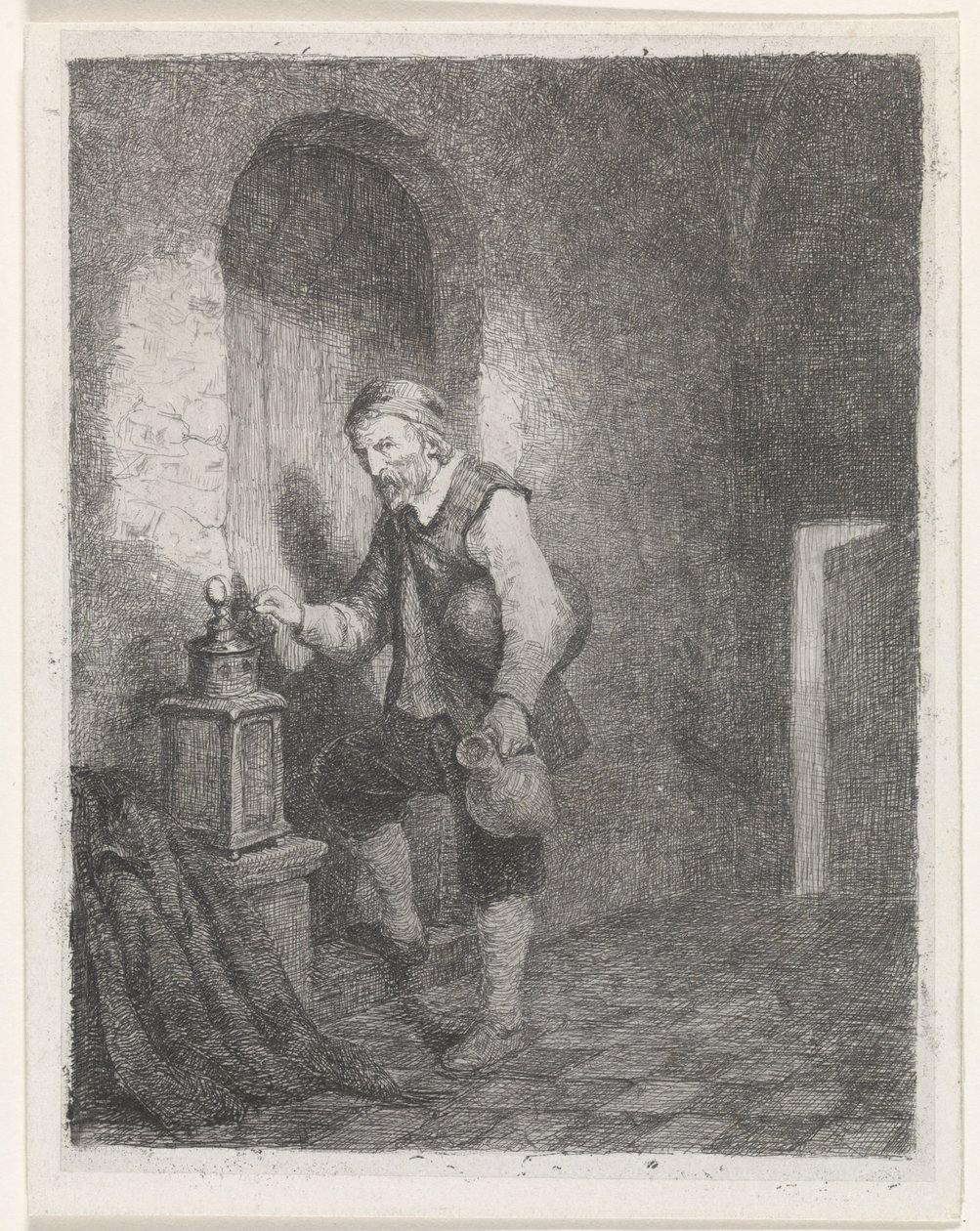 Strażnik więzienny autorstwa David van der Kellen