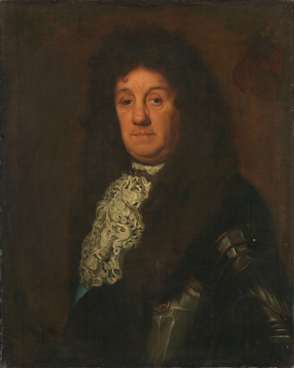 Portret Cornelisa Trompa (1629-91), wiceadmirała Holandii i Fryzji Zachodniej autorstwa David van der Plas
