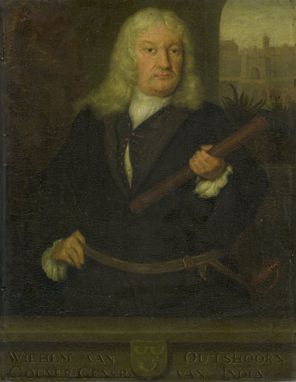 Portret Willema van Outhoorna, generalnego gubernatora Holenderskich Indii Wschodnich autorstwa David van der Plas