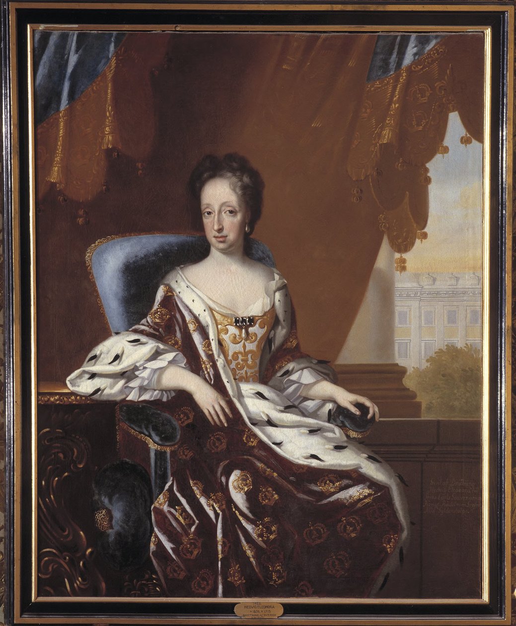 Hedwiga Eleonora, 1636-1715, księżniczka Holstein-Gottorp, królowa Szwecji autorstwa David von Krafft