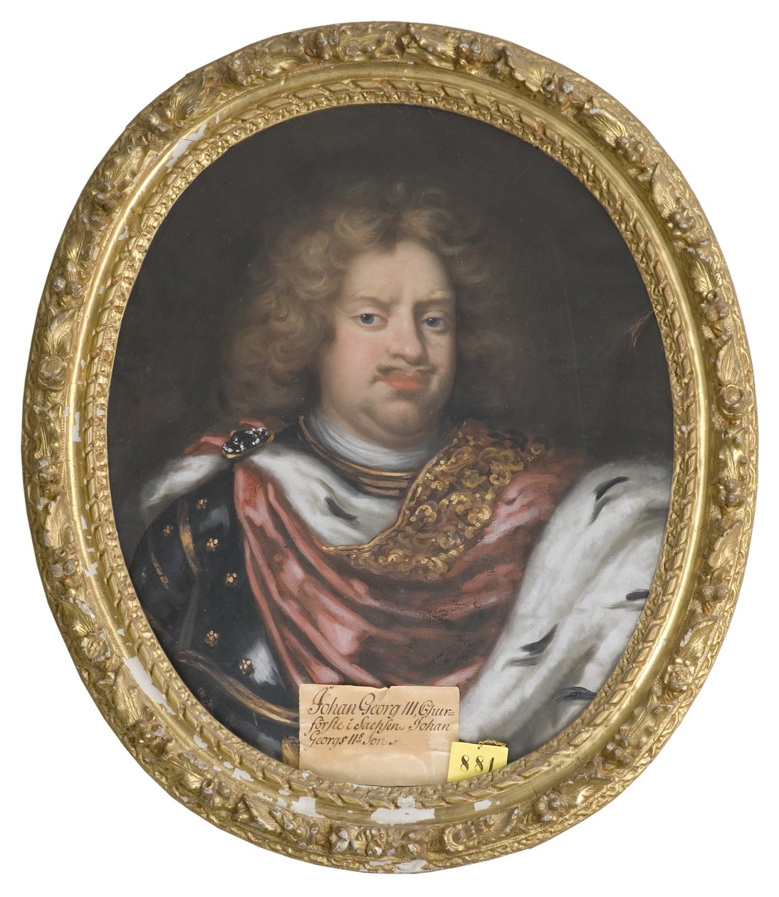 Jean Georges III de Saxe - Portret Jana Jerzego III (1647-1691), elektora saskiego, autorstwa Kraffta, Davida, von (1655-1724). Olej na płótnie. Wymiar: 75x62 cm. Muzeum Narodowe w Sztokholmie autorstwa David von Krafft