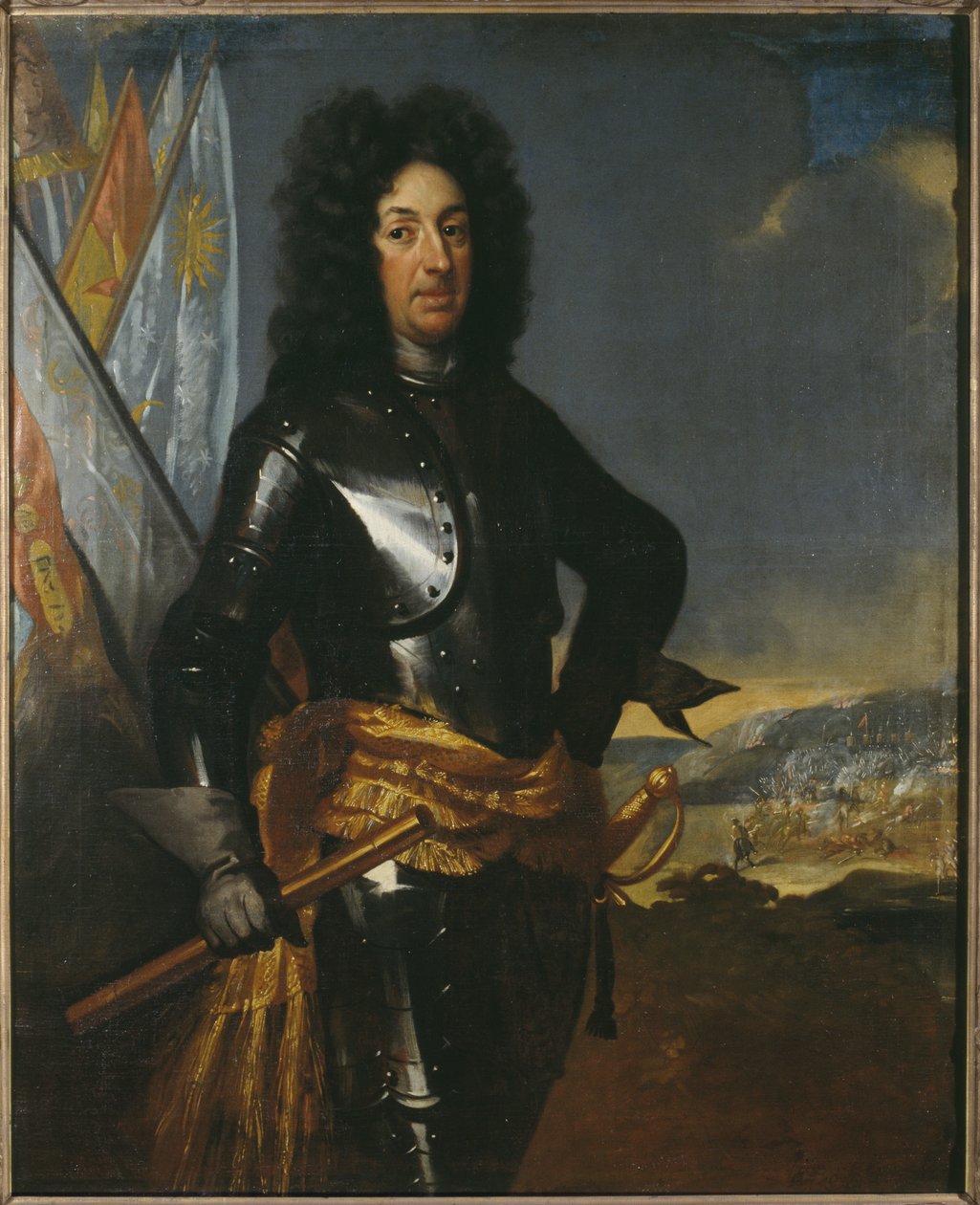 Le comte Adam Ludvig Lewenhaupt, general suedois - Portret hrabiego Adama Ludviga Lewenhaupta (1659-1719), autorstwa Kraffta, Davida, von (1655-1724). Olej na płótnie. Wymiar: 144x117 cm. Muzeum Narodowe w Sztokholmie autorstwa David von Krafft