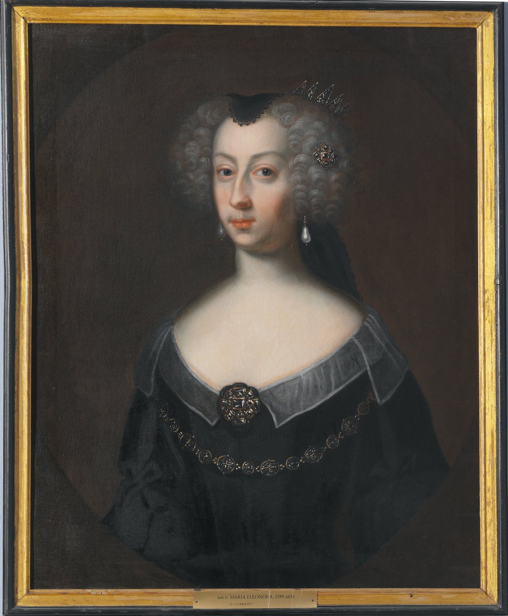 Maria Eleonora, 1599–1655, królowa Szwecji, księżniczka Brandenburgii autorstwa David von Krafft