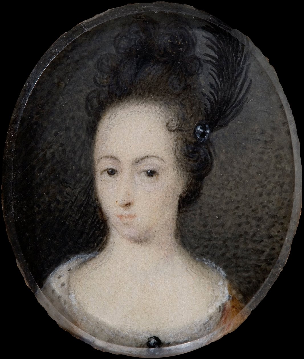 Miniatura Hedvig Sofia, księżniczki Szwecji, ok. 1700 (gwasz) autorstwa David von Krafft