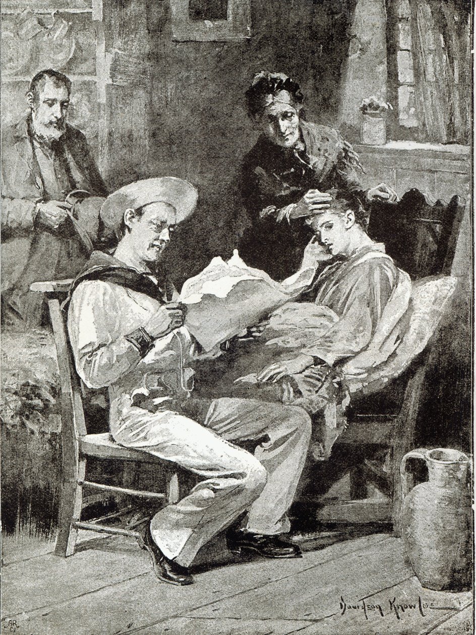 Bohater wioski, z „Godziny wypoczynku”, 1891 autorstwa Davidson Knowles
