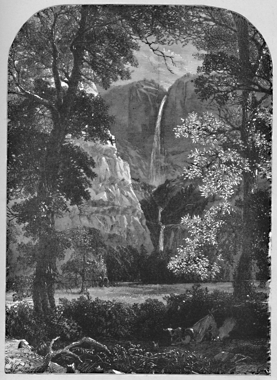 Wodospad Yosemite, 1883 autorstwa Davis