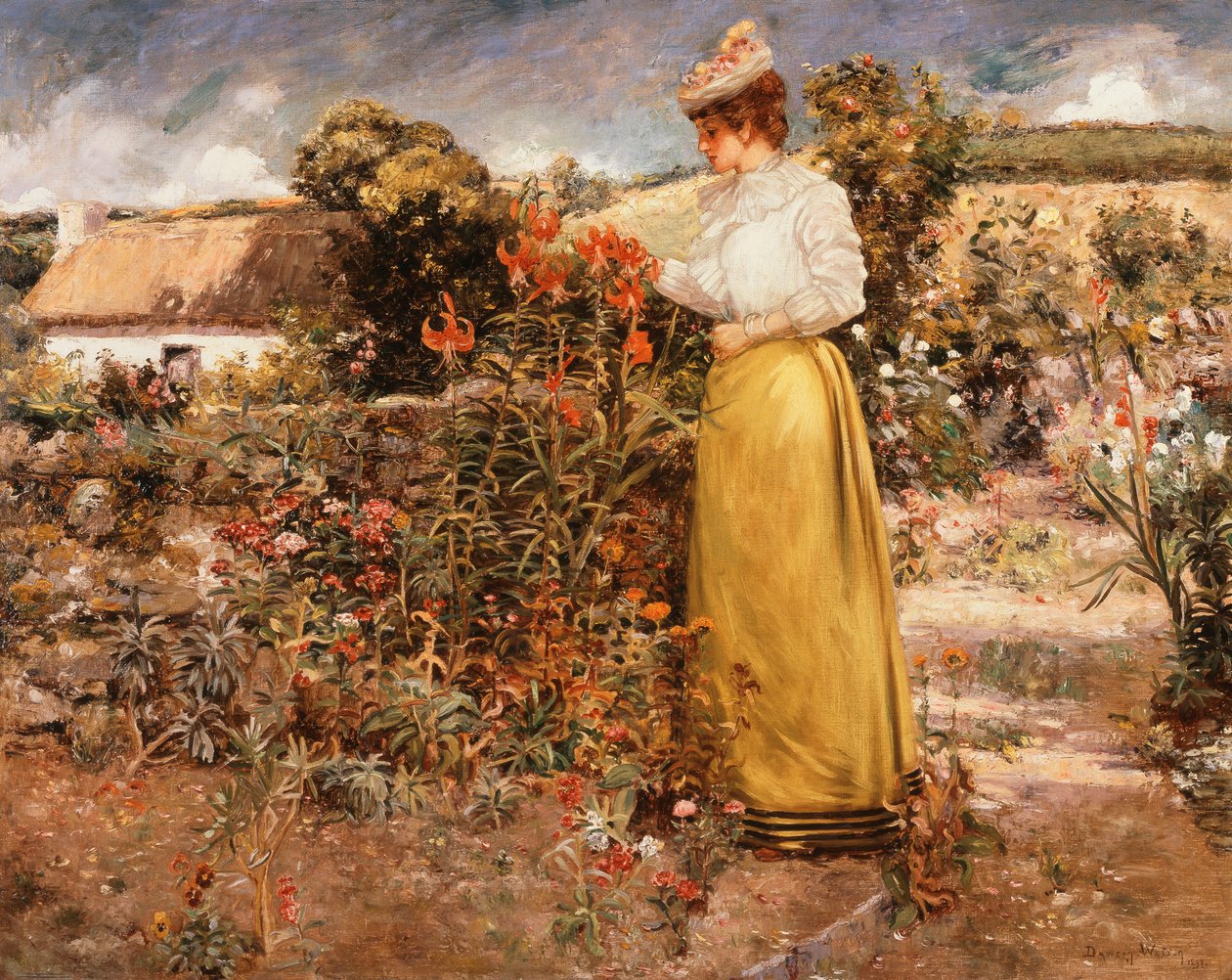 Wśród kwiatów Giverny autorstwa Dawson Dawson Watson