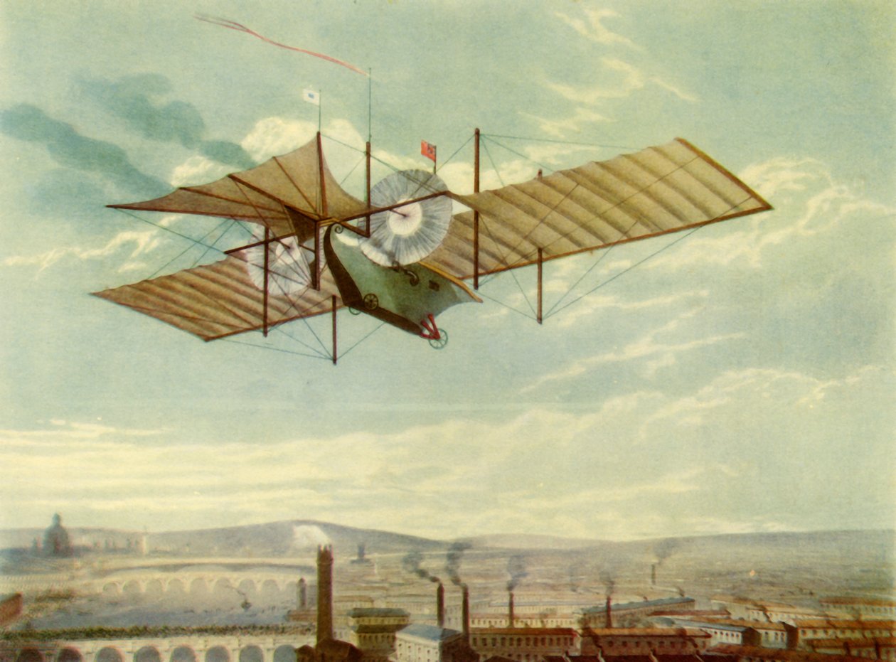 „Wyimaginowany lot Ariela Hensona”, 1843, 1944. autorstwa Day and Haghe