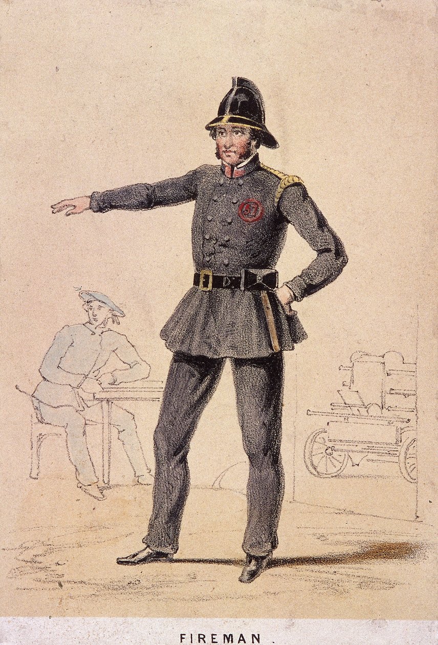 Strażak, 1855 autorstwa Day and Son
