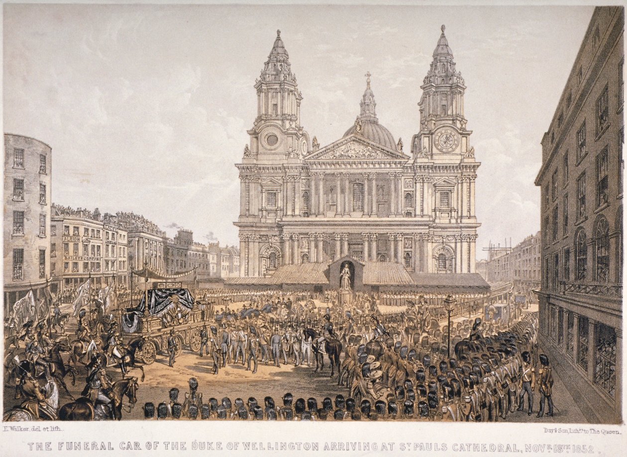 Pogrzeb księcia Wellington, katedra św. Pawła, City of London, 18 listopada 1852 r. autorstwa Day and Son